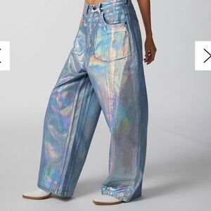 NWT UO NEON iridescent jeans